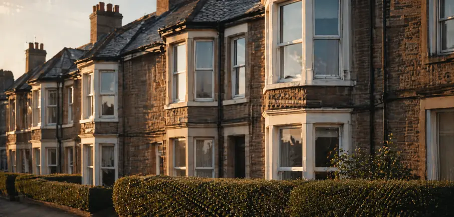A row of Victorian terraced houses in South Wales. The kind of supported accommodation properties TIFA Life operates.